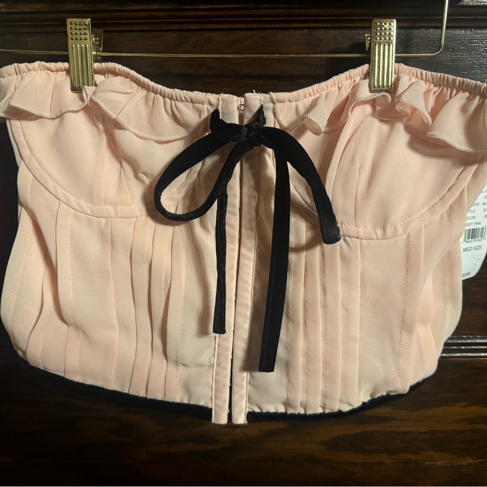 Beverly and Beck Bianca Strapless Corset, Loght Pink